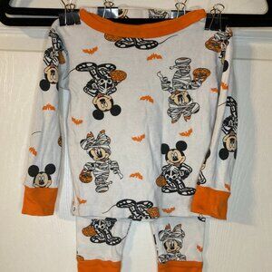 Disney Halloween Toddler Jammies - Spooky Mickey/Minnie Mouse - Size 3T